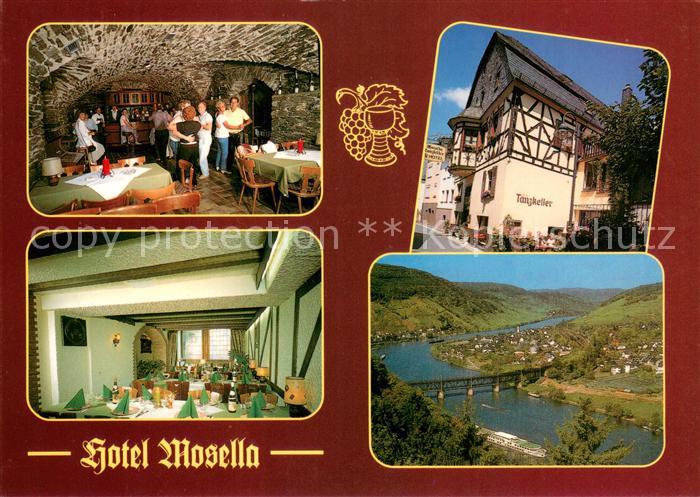 Bullay Mosel Hotel Mosella Historischer Zehnthaus Gewoelbekeller Blick ins Mosel