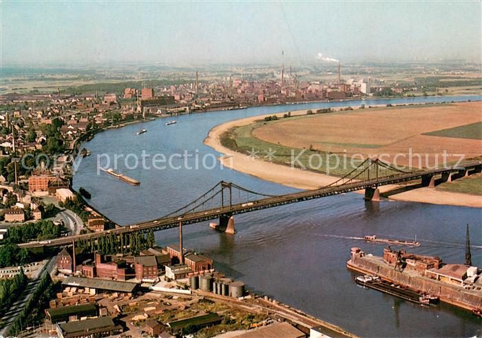 Uerdingen Rheinbruecke Fliegeraufnahme