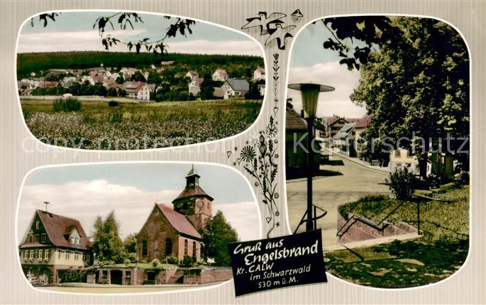 Engelsbrand Panorama Kirche Ortsmotiv