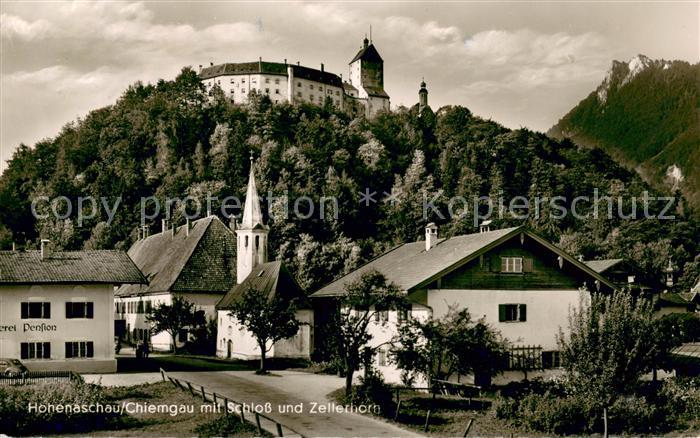 Hohenaschau Chiemgau mit Schloss und Zellerhorn