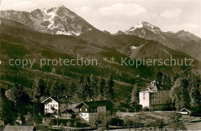 Alzing Traunstein mit Genesungsheim Hochfelln und Hochgern