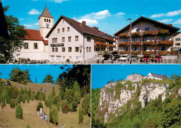 Kipfenberg Altmuehltal Landhotel Geyer Kirche Panorama Felsen