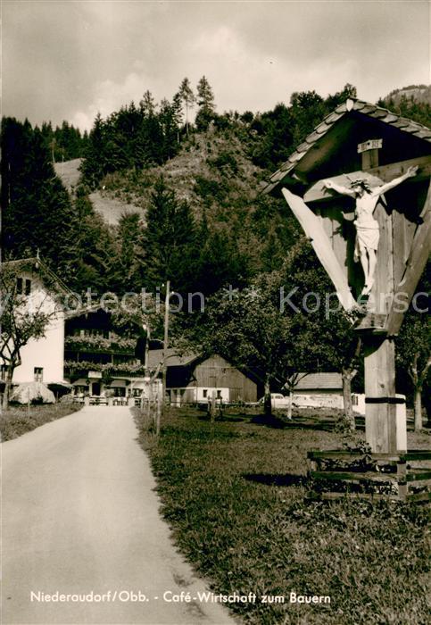Niederaudorf Cafe Wirtschaft zum Bauern Wegekreuz