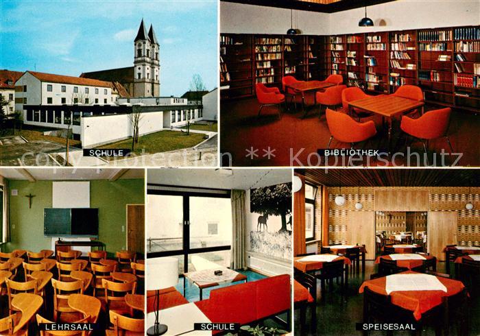 Niederalteich Donau Schule Bibliothek Lehrsaal Speisesaal