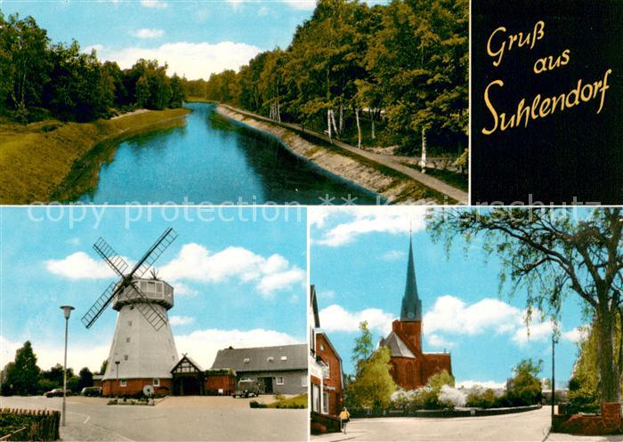 Suhlendorf Kanal Muehle Kirche
