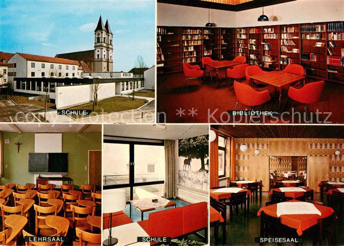 Niederalteich Donau Schule Bibliothek Lehrsaal Speisesaal