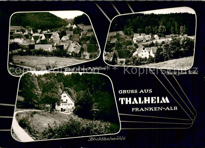 Thalheim Mittelfranken Blick zu den 7 Quellen und zum Boehl Kirchthalmuehle