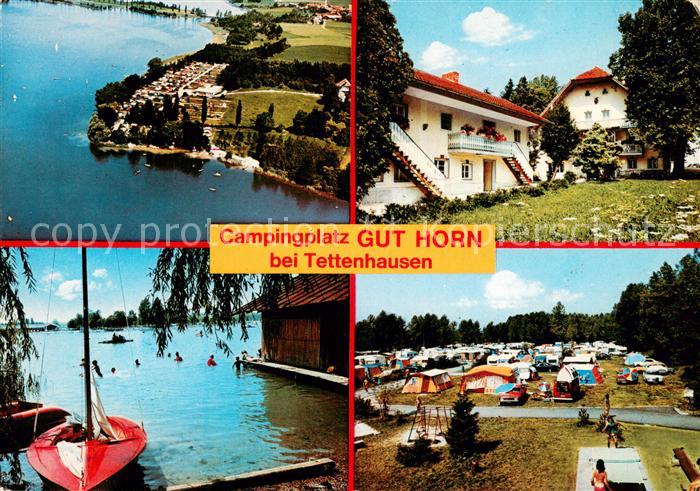 Tettenhausen Campingplatz Gut Horn am Waginger See Fliegeraufnahme