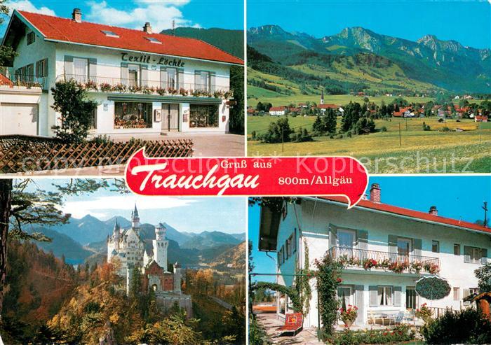 Trauchgau Textil Loechle Panorama Schloss