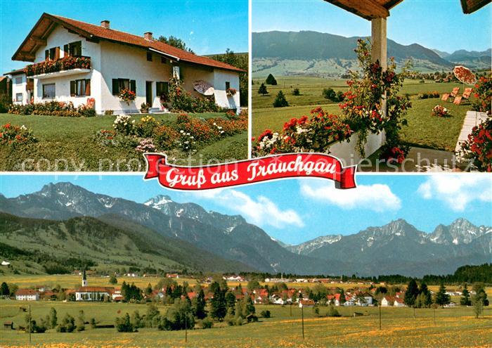 Trauchgau Haus Bergblick Panorama