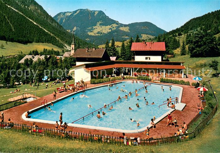 Hinterstein Bad Hindelang Freischwimmbad mit Imbergerhorn