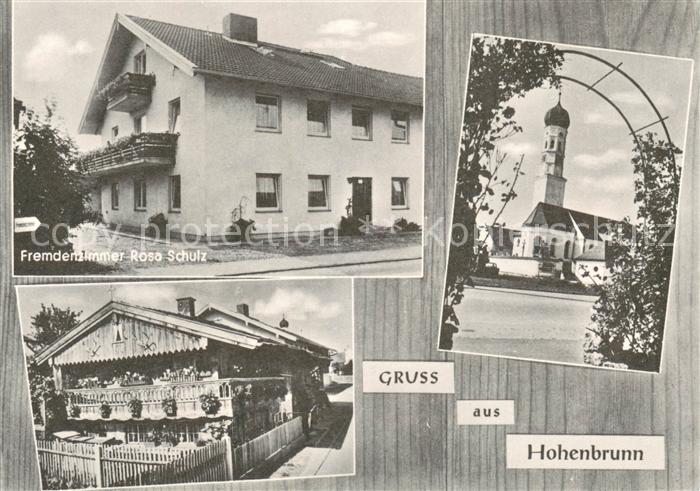Hohenbrunn Fremdenzimmer Rosa Schulz Kirche