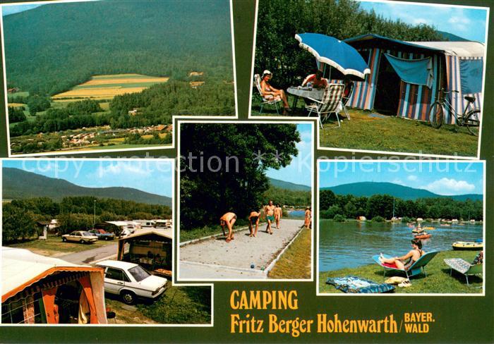 Hohenwarth Koetzting Camping Fritz Berger Panorama Badesee Boulespiel