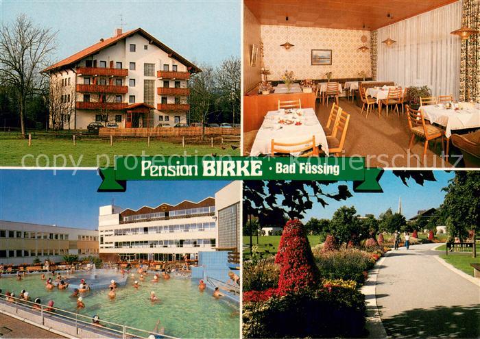 Bad Fuessing Pension Birke Gaststube Freibad Park