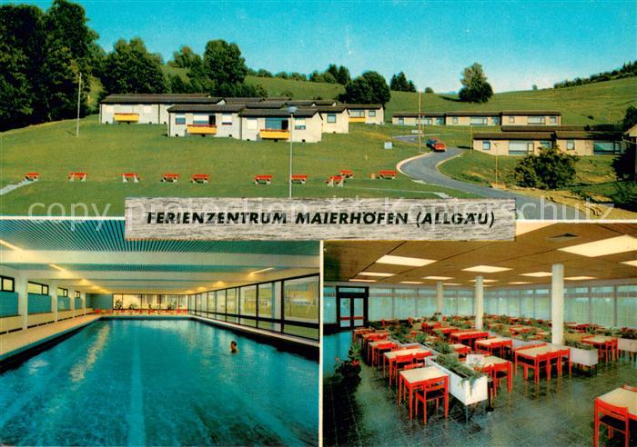 Maierhoefen Allgaeu Ferienzentrum Maierhoefen Hallenbad Speisesaal