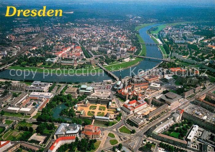 Dresden Elbe Fliegeraufnahme