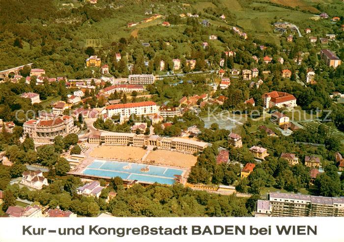 Baden Wien Kur und Kongress Stadt Fliegeraufnahme