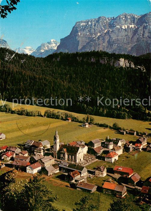 Bezau Vorarlberg Bregenzerwald mit Kanisfluh Fliegeraufnahme