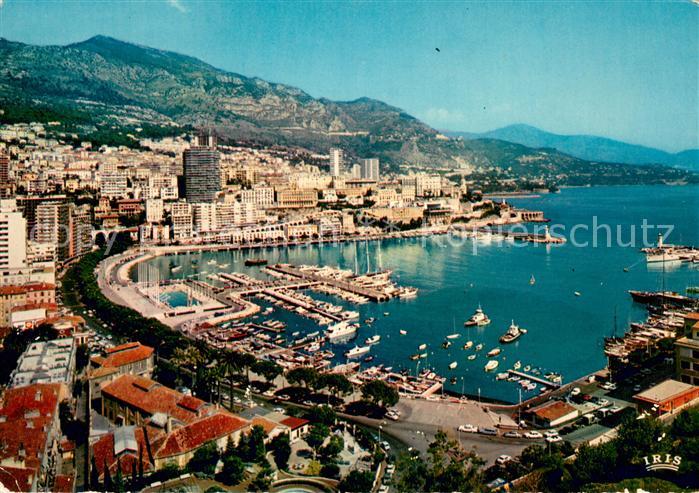 Monaco Vue aerienne sur le Port et Monte Carlo