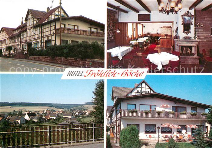 Uslar Solling Hotel Froehlich Hoeche Gaststube Terrasse Panorama