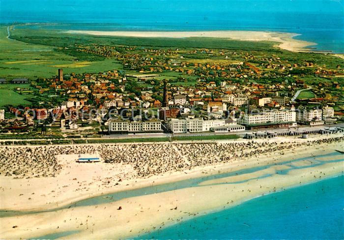 BORKUM Nordseebad Niedersachsen Fliegeraufnahme