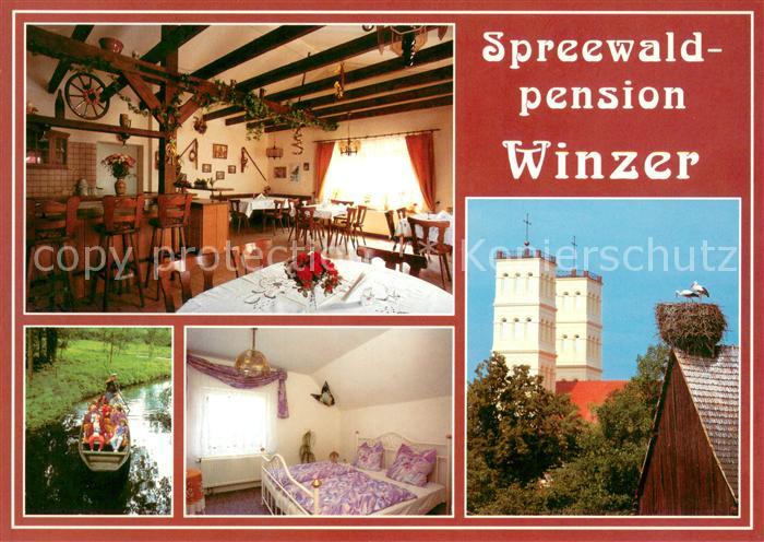 Straupitz Spreewaldpension Winzer Gaststube Bar Bootsfahrt Zimmer Storchennest