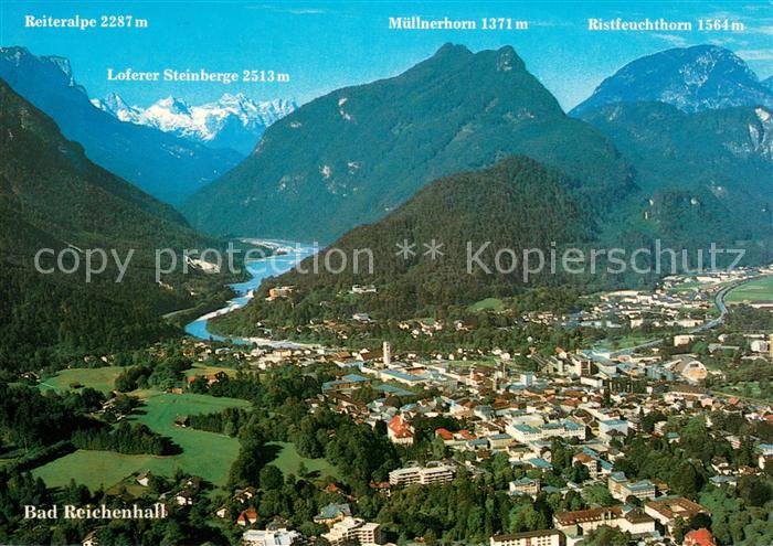 Bad Reichenhall Fliegeraufnahme mit Bayer Alpen
