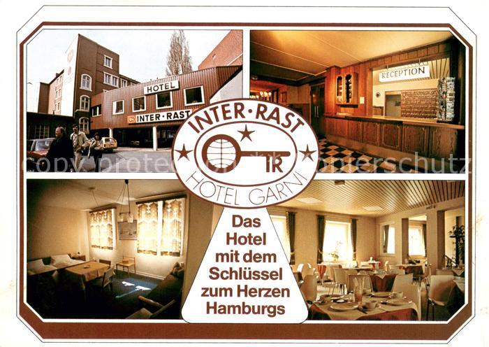 HAMBURG  CITY Hotel Inter Rast Rezeption Gastraeume