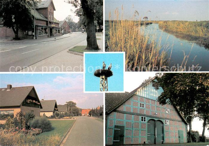 Ebersdorf Bremervoerde Edeka Markt Stelling Ortsmotive Storchennest