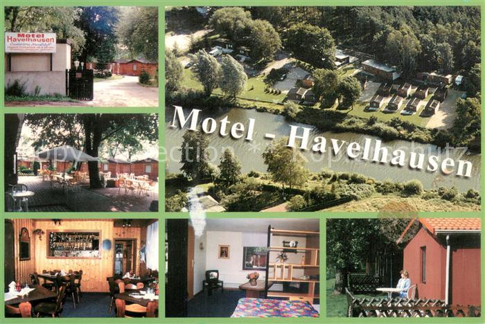 Oranienburg Motel Havelhausen Fliegeraufnahme Gartenterrasse Gaststube Zimmer Bu