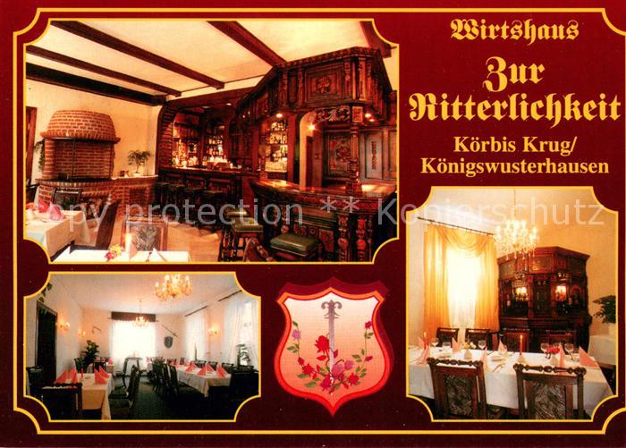 Koerbis Krug Wirtshaus Zur Ritterlichkeit Bar Gastraeume
