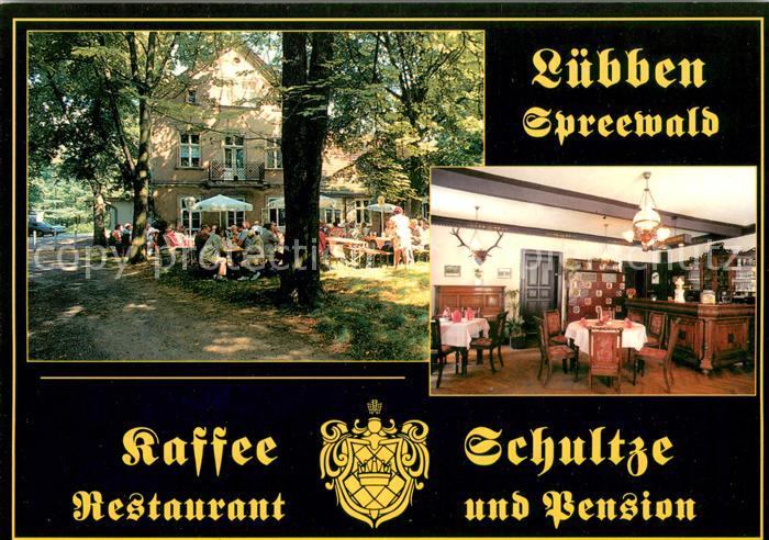 Luebben Spreewald Kaffee Schultze Restaurant Gartenterrasse Rezeption