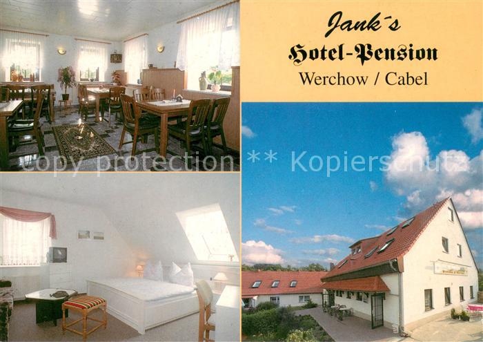 Werchow Janks Hotel Pension Gaststube Zimmer