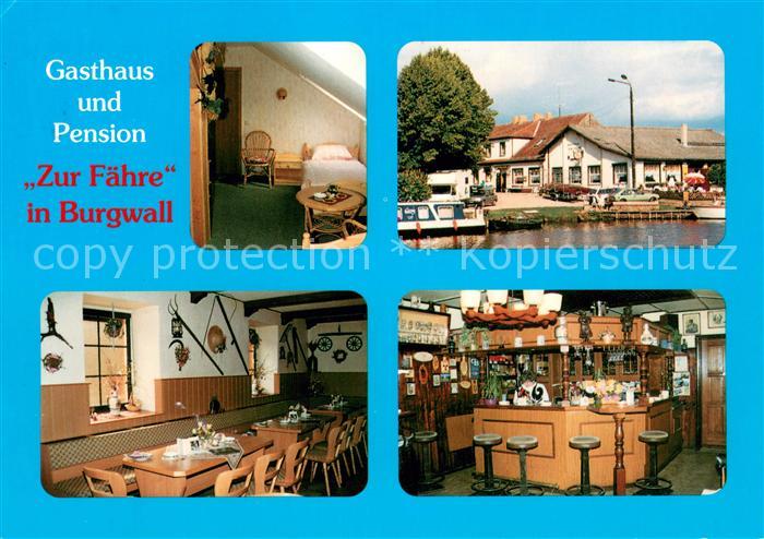 Burgwall Gasthaus Pension Zur Faehre Gaststube Bar
