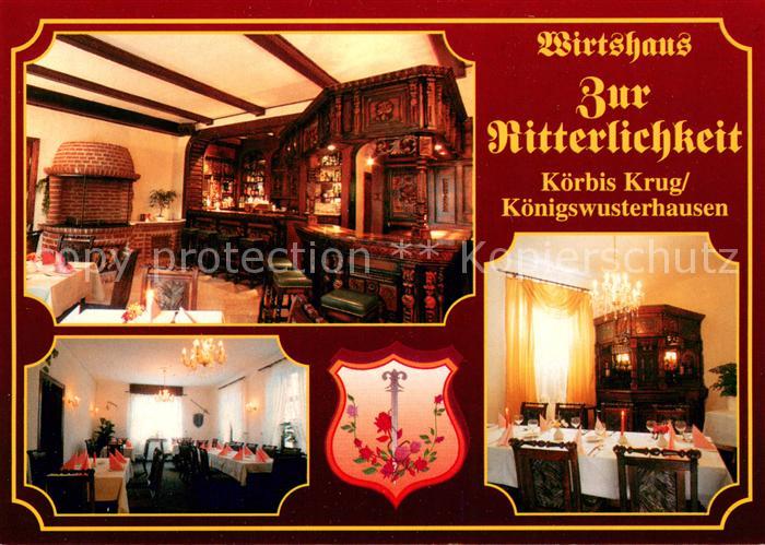 Koerbis Krug Wirtshaus Zur Ritterlichkeit Gastraeume Bar