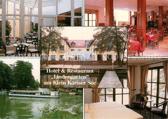 Klein Koeris Hotel Restaurant Lindengarten am Klein Koeriser See Gastraeume Zimm