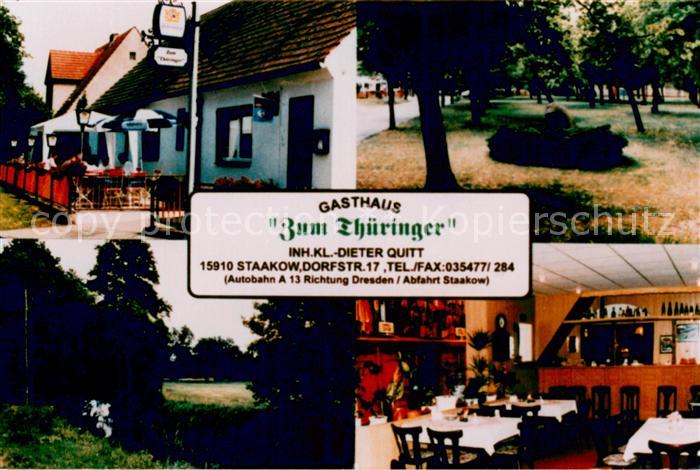Staakow Niederlausitz Gasthaus Zum Thueringer Park Gaststube
