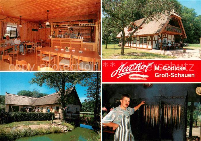 Gross Schauen Aalhof Gasthof Gaststube Aalraeucherei