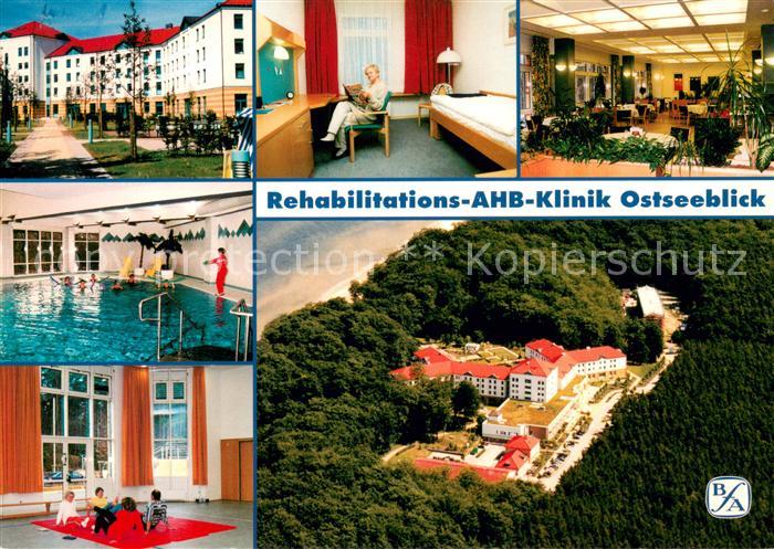 ueckeritz Usedom Reha AHB Klinik Ostseeblick Zimmer Foyer Hallenbad Fliegeraufna