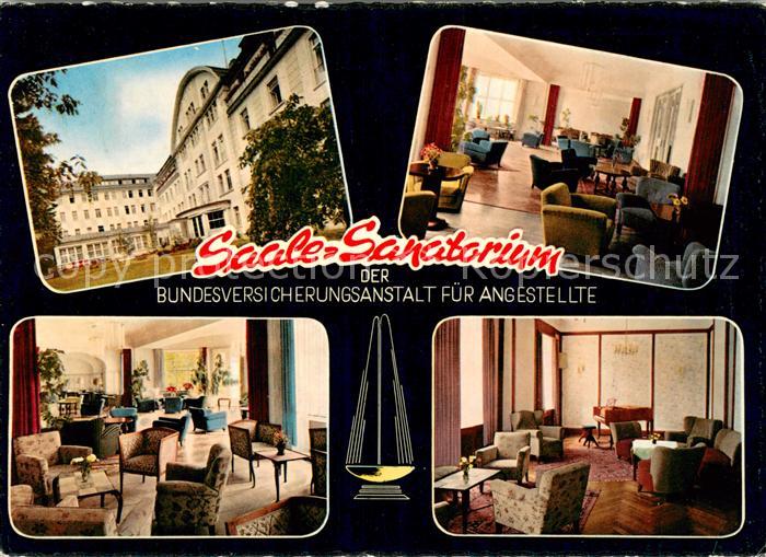 Bad Kissingen Saale Sanatorium der BfA Gastraum Zimmer