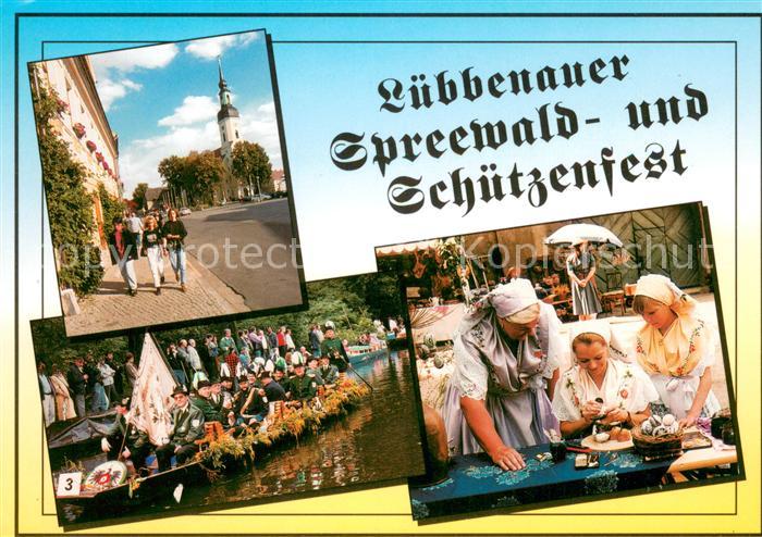 Luebbenau Spreewald Ortsmotiv Spreewald und Schuetzenfest