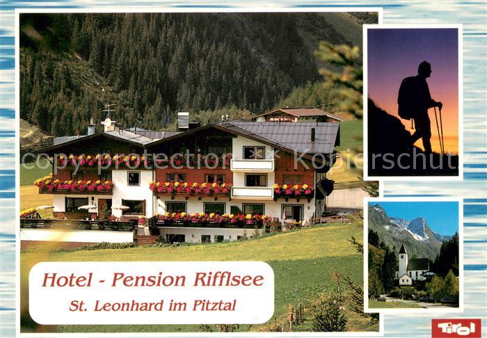 St Leonhard Pitztal Hotel Pension Rifflsee Wanderer Kirche