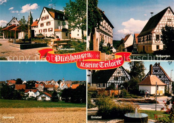Pliezhausen mit den Ortsteilen Ruebgarten Doernach Gniebel