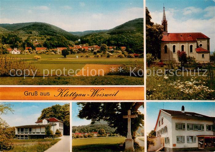 Weisweil Klettgau Panorama Kirche Schule Kreuz Gaststaette