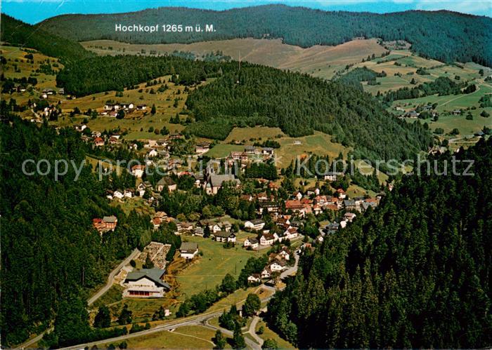 Todtmoos Schwarzwald BW Fliegeraufnahme mit Hochkopf