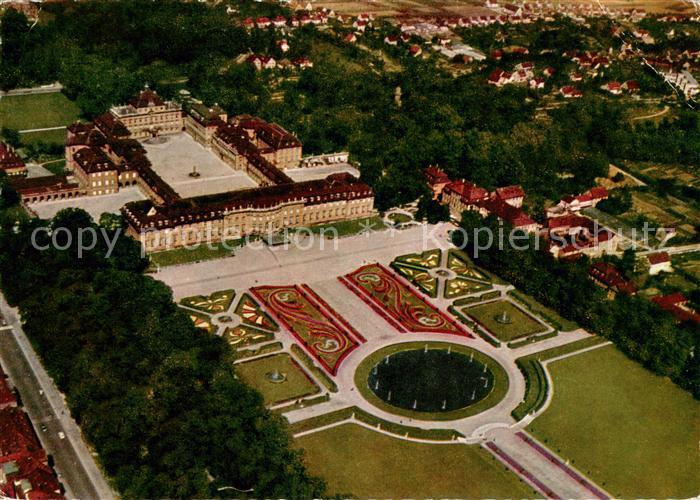 Ludwigsburg Wuerttemberg Schloss Ludwigsburg mit Gartenschau Bluehendes Barock F