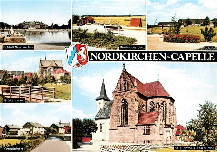 Nordkirchen Schloss Nordkirchen Kinderspielplatz Schule Gruenanlagen Ortseinfahr