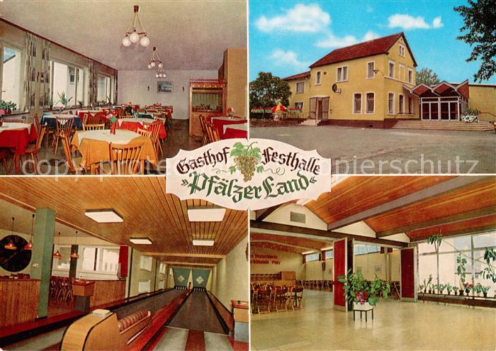 Gimmeldingen Gasthof Festhalle Pfaelzer Land Gastraum Kegelbahn Festsaal