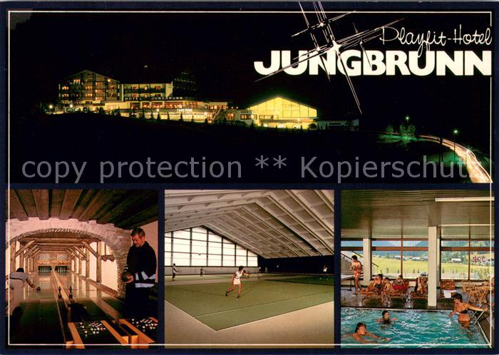 Tannheim Tirol Playfit Hotel Jungbrunn Kegelbahn Tennishalle Hallenbad