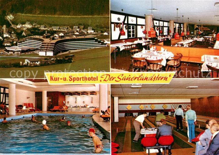 Willingen Sauerland Kur und Sporthotel Der Sauerlandstern Fliegeraufnahme Speise